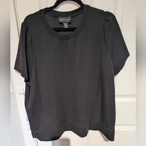 Jones New York Black Short Sleeve Top super soft and cozy 2x